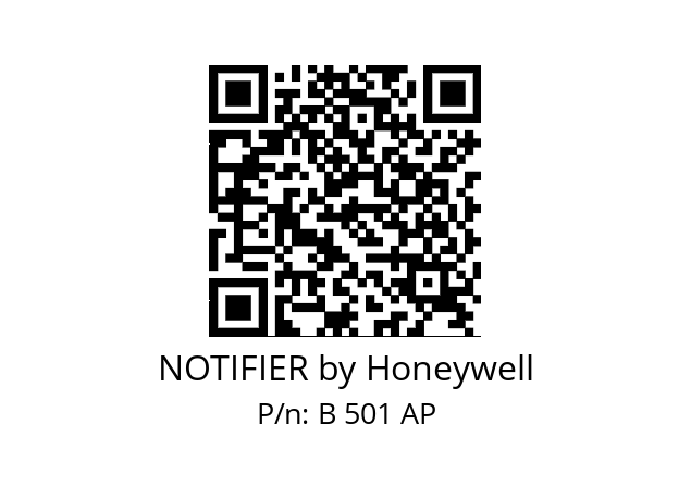   NOTIFIER by Honeywell B 501 AP