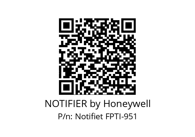   NOTIFIER by Honeywell Notifiet FPTI-951