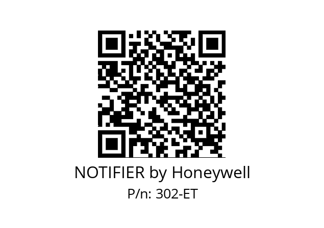   NOTIFIER by Honeywell 302-ET