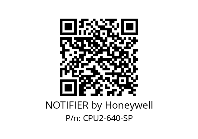   NOTIFIER by Honeywell CPU2-640-SP