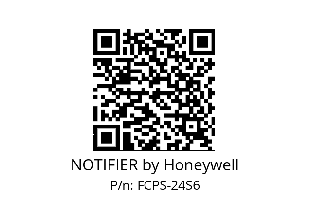   NOTIFIER by Honeywell FCPS-24S6