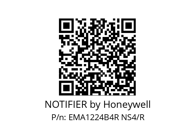   NOTIFIER by Honeywell EMA1224B4R NS4/R