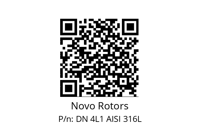   Novo Rotors DN 4L1 AISI 316L