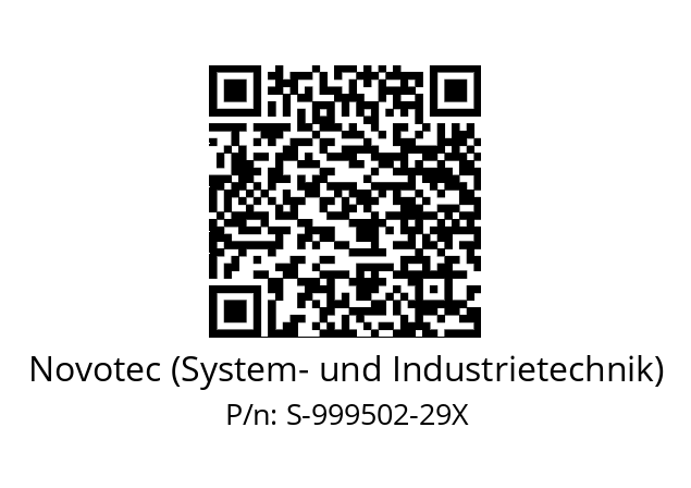   Novotec (System- und Industrietechnik) S-999502-29X