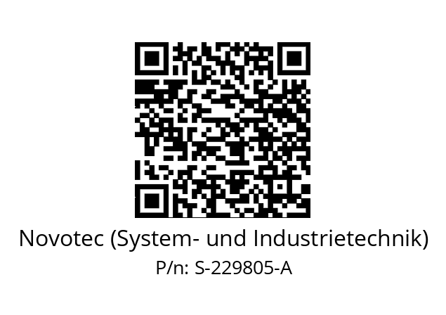   Novotec (System- und Industrietechnik) S-229805-A