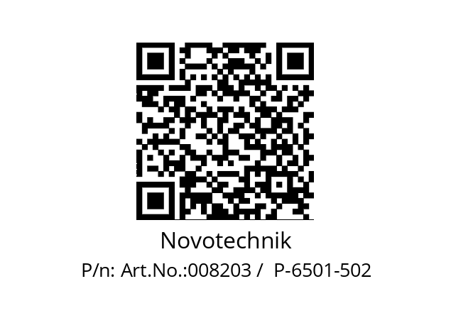   Novotechnik Art.No.:008203 /  P-6501-502