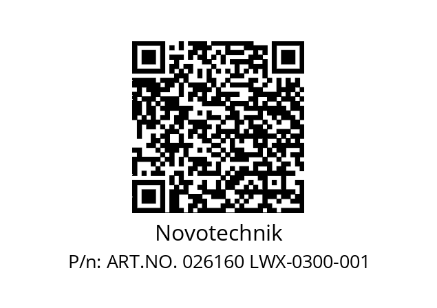   Novotechnik ART.NO. 026160 LWX-0300-001