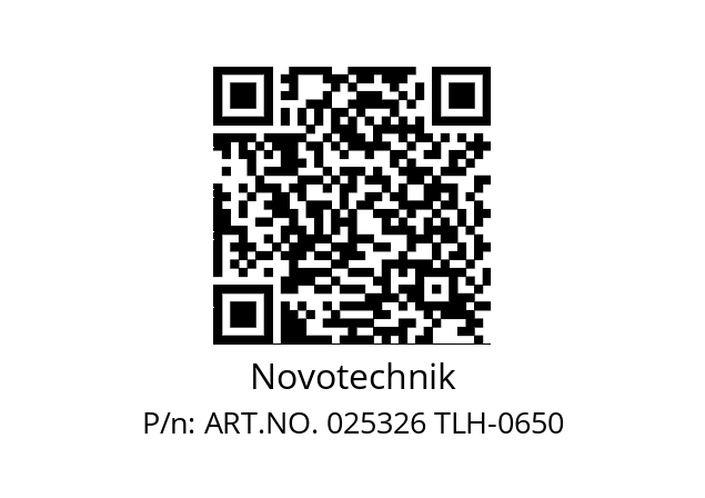   Novotechnik ART.NO. 025326 TLH-0650