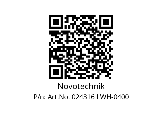   Novotechnik Art.No. 024316 LWH-0400