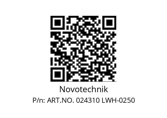   Novotechnik ART.NO. 024310 LWH-0250