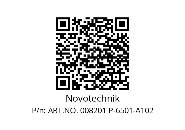   Novotechnik ART.NO. 008201 P-6501-A102