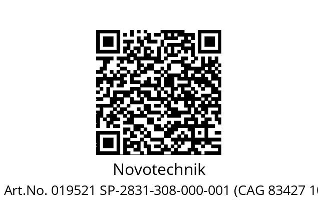   Novotechnik Art.No. 019521 SP-2831-308-000-001 (CAG 83427 1038)