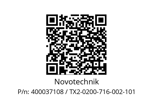   Novotechnik 400037108 / TX2-0200-716-002-101