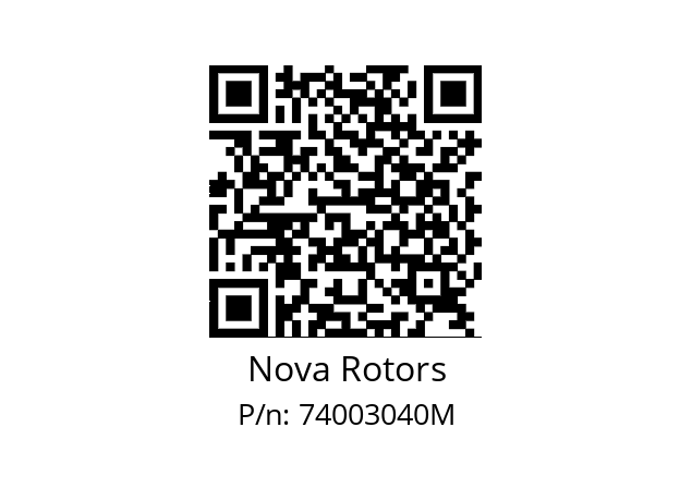   Nova Rotors 74003040M