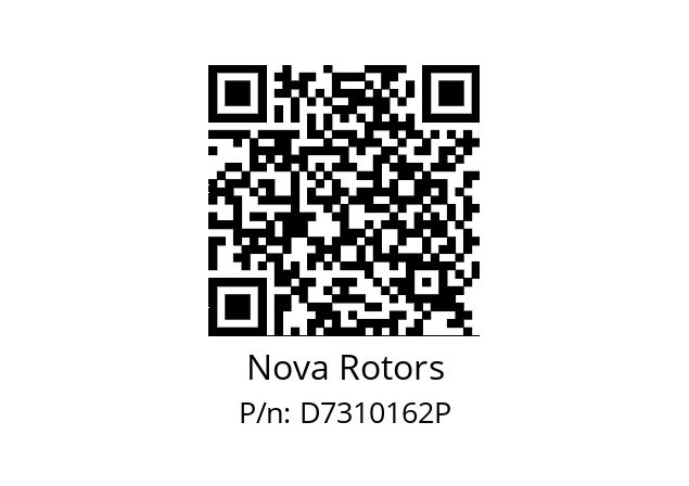   Nova Rotors D7310162P