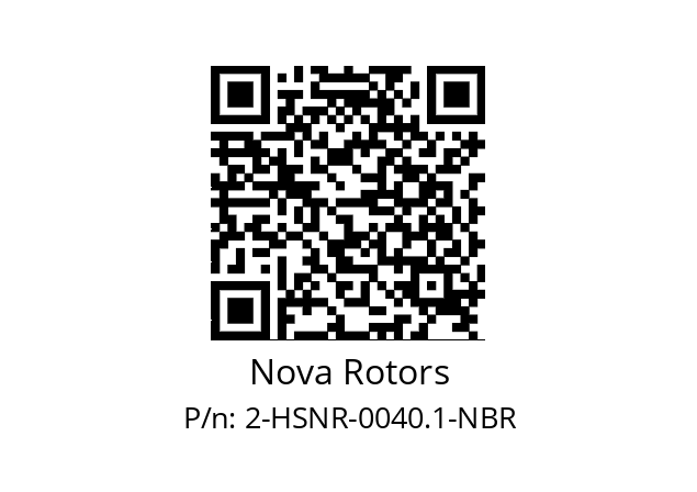   Nova Rotors 2-HSNR-0040.1-NBR