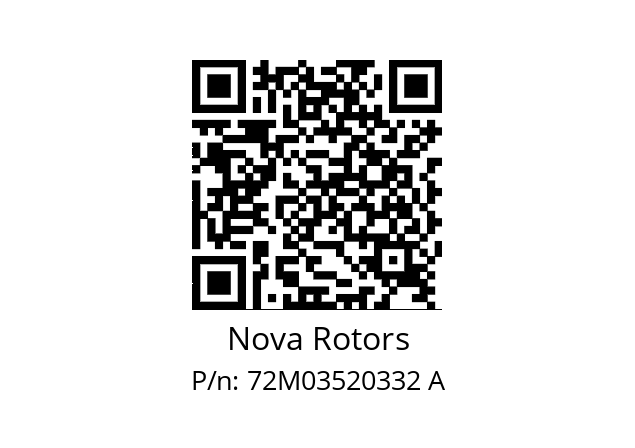   Nova Rotors 72M03520332 A