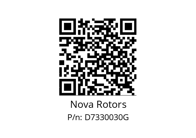   Nova Rotors D7330030G