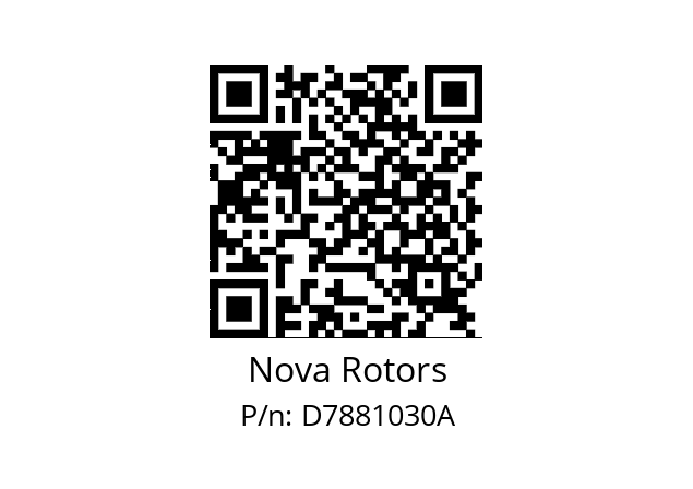   Nova Rotors D7881030A