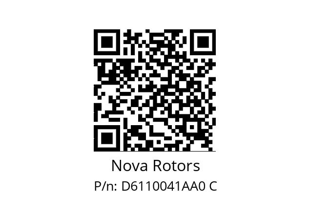   Nova Rotors D6110041AA0 C