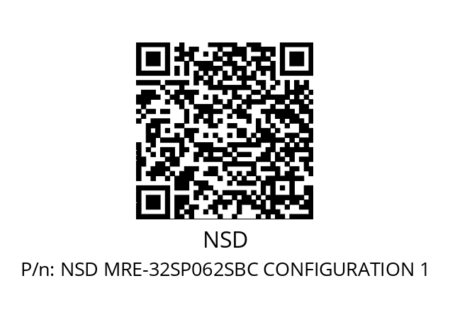   NSD NSD MRE-32SP062SBC CONFIGURATION 1