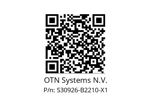   OTN Systems N.V. S30926-B2210-X1