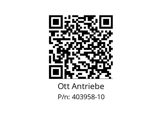   Ott Antriebe 403958-10