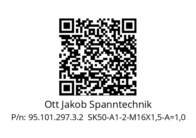   Ott Jakob Spanntechnik 95.101.297.3.2  SK50-A1-2-M16X1,5-A=1,0