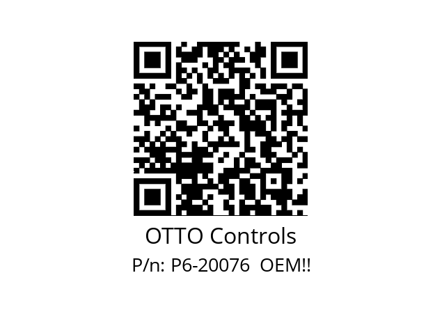   OTTO Controls P6-20076  OEM!!