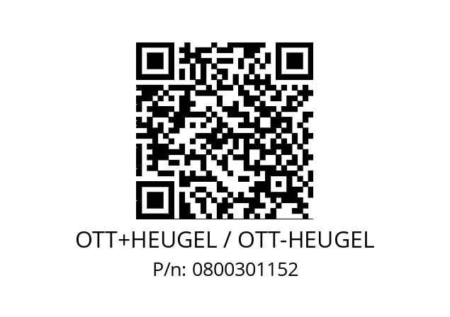   OTT+HEUGEL / OTT-HEUGEL 0800301152