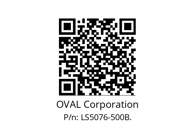   OVAL Corporation LS5076-500B.