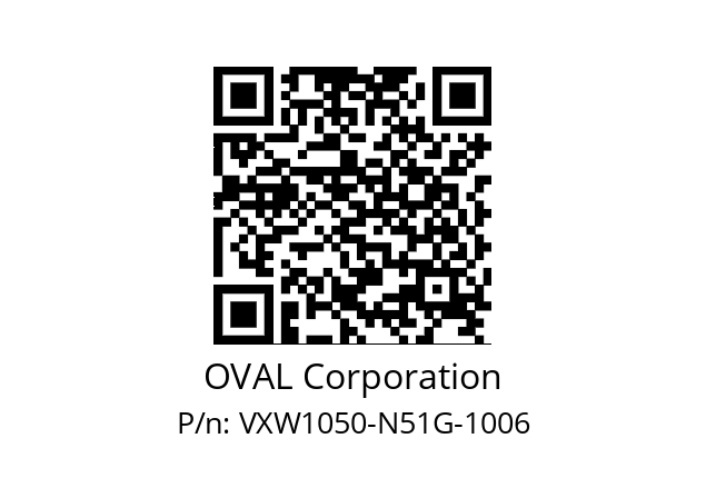   OVAL Corporation VXW1050-N51G-1006