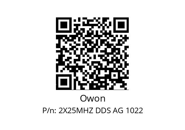   Owon 2X25MHZ DDS AG 1022