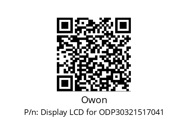   Owon Display LCD for ODP30321517041