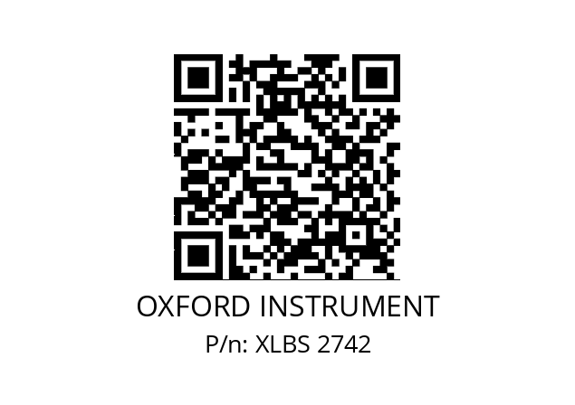   OXFORD INSTRUMENT XLBS 2742