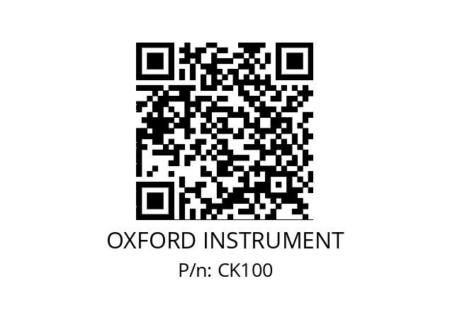   OXFORD INSTRUMENT CK100