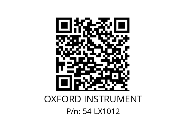   OXFORD INSTRUMENT 54-LX1012