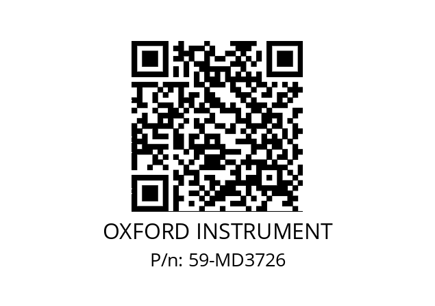   OXFORD INSTRUMENT 59-MD3726