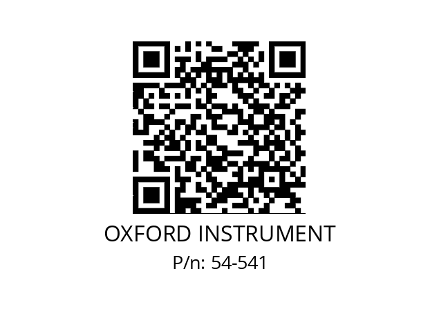   OXFORD INSTRUMENT 54-541