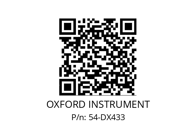   OXFORD INSTRUMENT 54-DX433