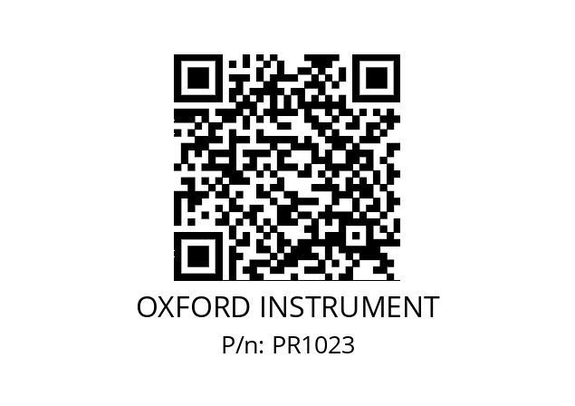   OXFORD INSTRUMENT PR1023