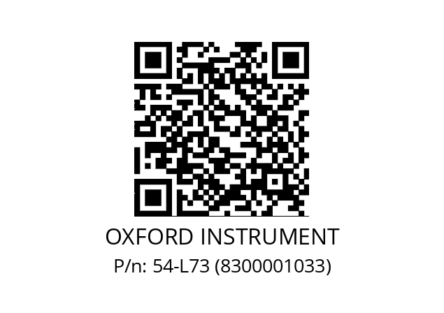   OXFORD INSTRUMENT 54-L73 (8300001033)