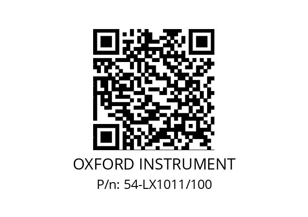   OXFORD INSTRUMENT 54-LX1011/100