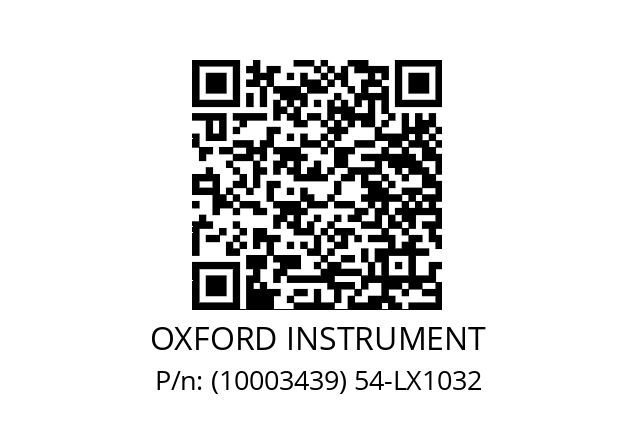   OXFORD INSTRUMENT (10003439) 54-LX1032