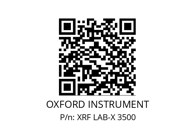   OXFORD INSTRUMENT XRF LAB-X 3500