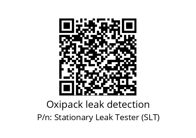   Oxipack leak detection Stationary Leak Tester (SLT)