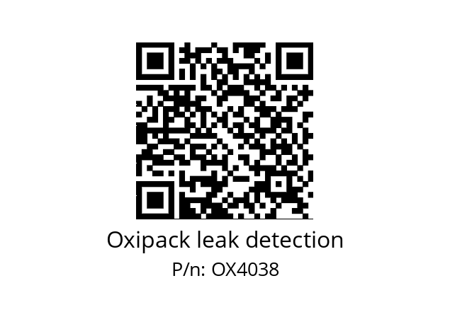   Oxipack leak detection OX4038