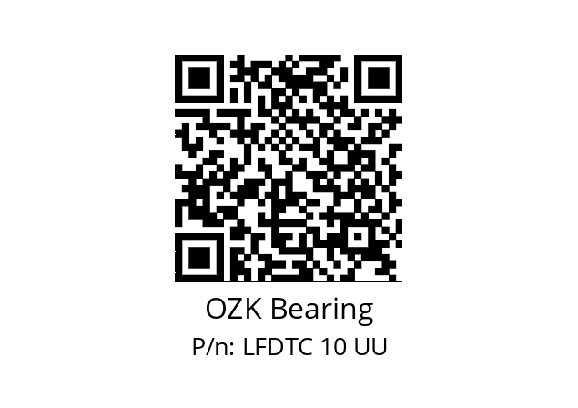   OZK Bearing LFDTC 10 UU