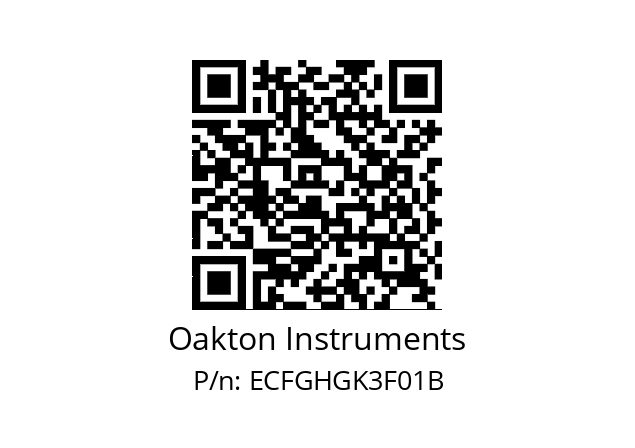   Oakton Instruments ECFGHGK3F01B