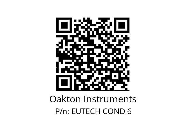   Oakton Instruments EUTECH COND 6